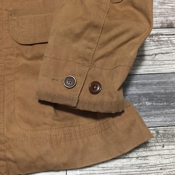 American Eagle Corduroy Collar Jacket Men’s S Brown Tan Full Zip Button Front - Picture 6 of 11